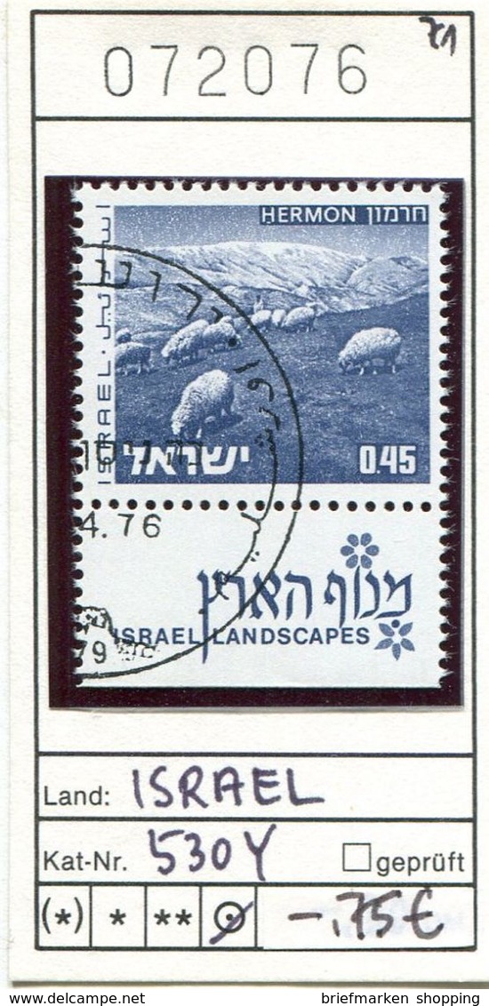 Israel - Michel 530 Y Mit Tab - Oo Oblit. Used Gebruikt - Used Stamps (with Tabs)