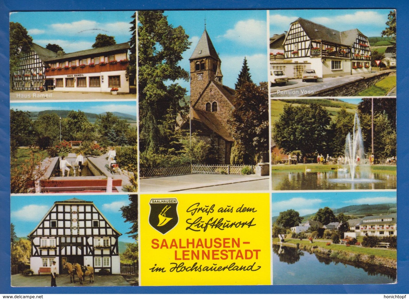 Deutschland; Saalhausen - Lennestadt / Hochsauerland; Multibildkarte - Lennestadt