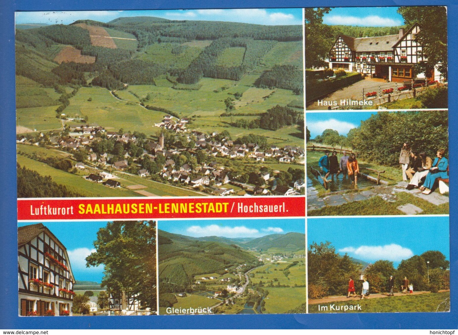 Deutschland; Saalhausen - Lennestadt / Hochsauerland; Haus Hilmeke; Multibildkarte - Lennestadt