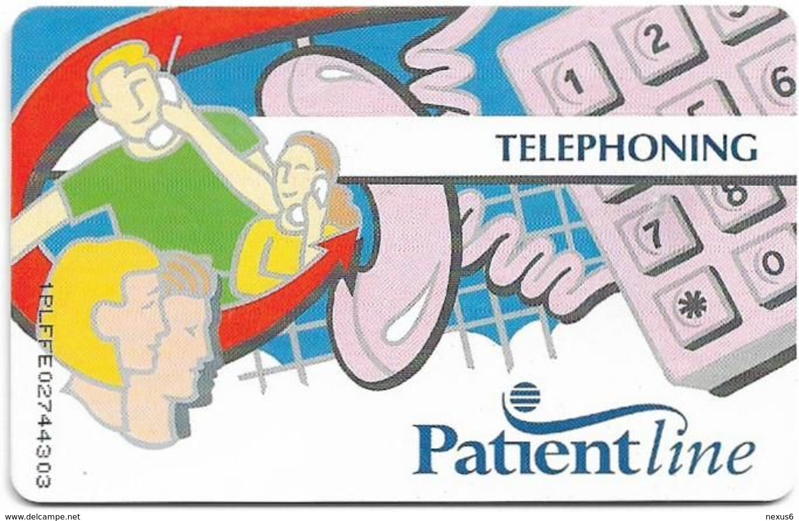 UK - Patientline - Phone Card (White & Red), Chip Gem5 Red, Cn. 1PLFFE Vertically, 2£, Used - [ 8] Ediciones De Empresas