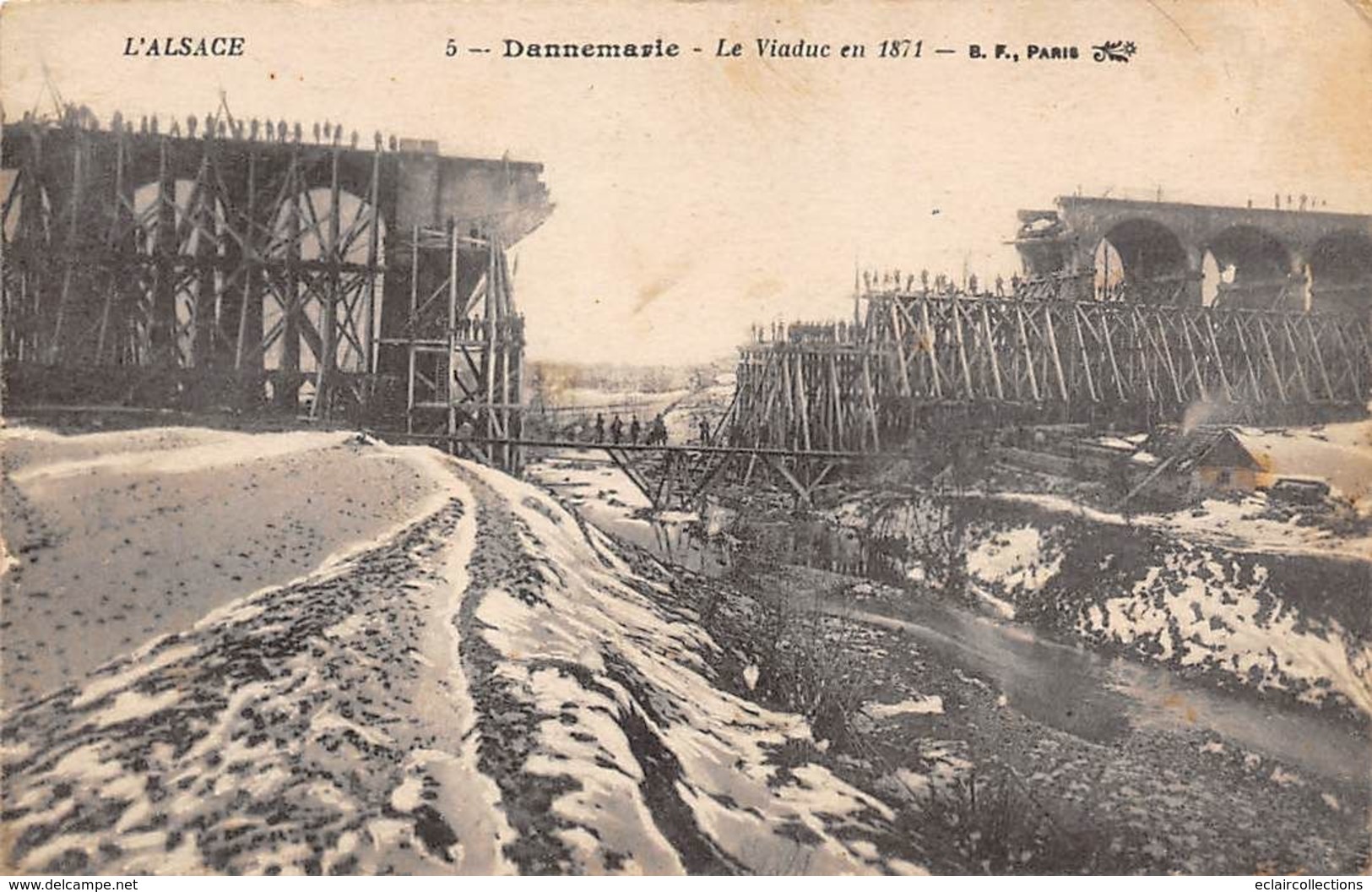 Dannemarie          68        Le Viaduc En 1871     (voir Scan) - Dannemarie