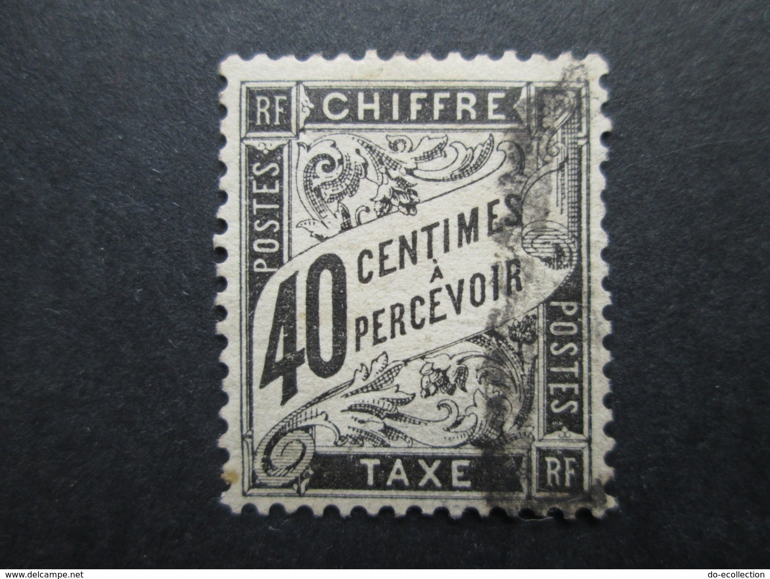 FRANCE Timbre Taxe Type DUVAL 40c 1881-92 YT 19 - 1859-1959 Used