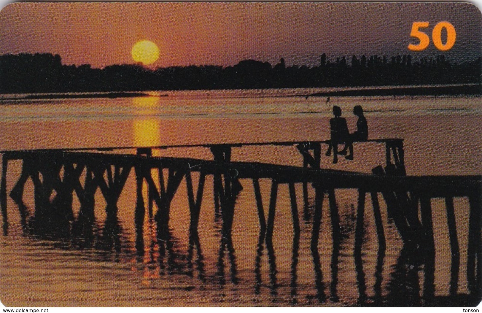 Denmark, D 027, Sunset, 2 Scans. - Danemark