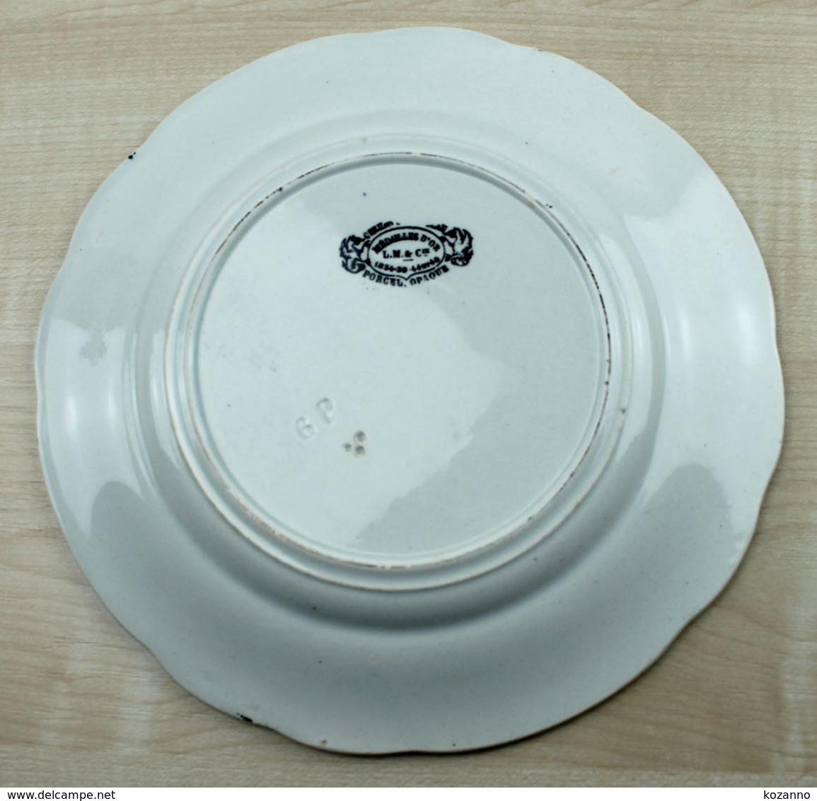 ANCIENNE ASSIETTE CREIL MONTEREAU XIXe - LES ANIMAUX INTELLIGENTS N°1: UN ANE - Plates