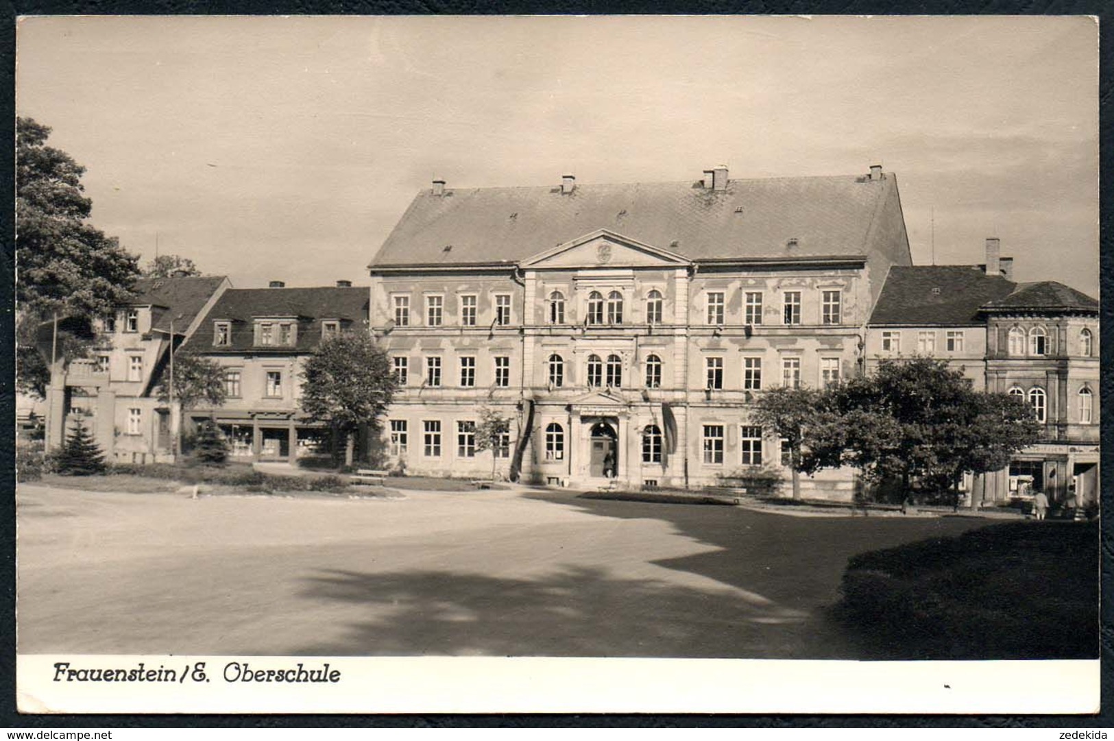 D8192 - Frauenstein Oberschule Schule - Photo Eulitz Handabzug - Frauenstein (Erzgeb.)