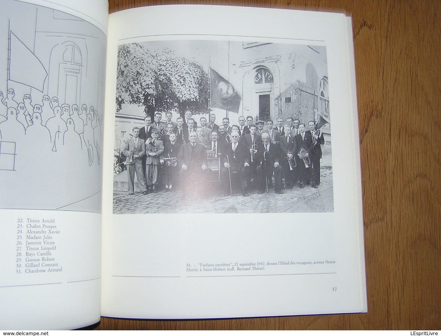 FANFARES ET HARMONIES à SAINT HUBERT Régionalisme Ardenne Musique Fanfare Ouvrière Hatrival Awenne Arville Vesqueville