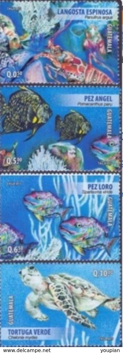 Guatemala 2015, Mesoamerican's Coral Reef, MNH Stamps Set - Guatemala