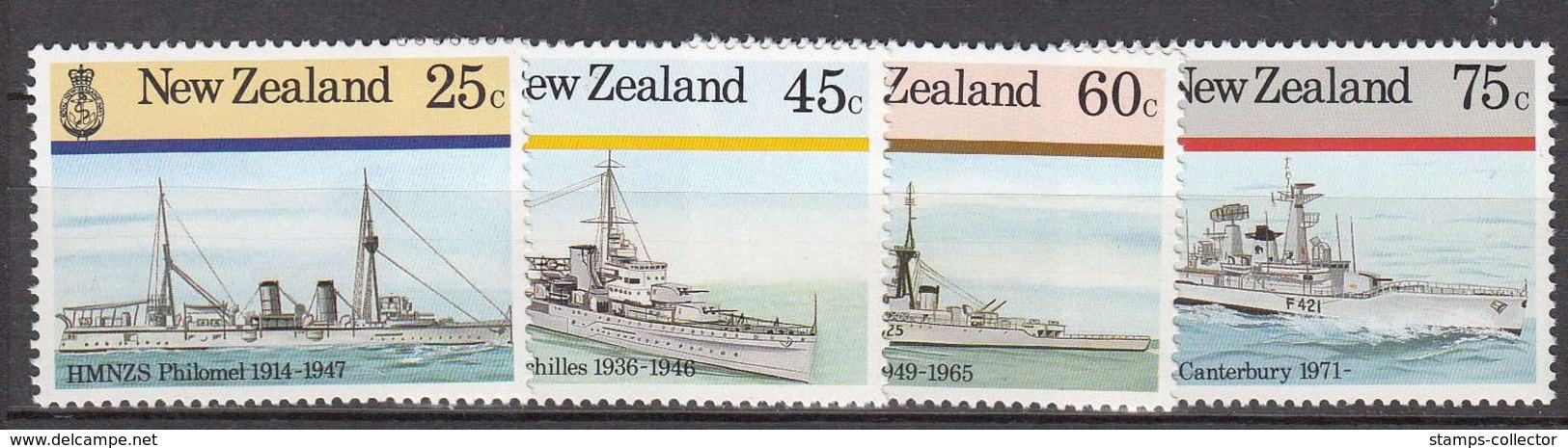 New Zealand. Nr. 1379/82.  Complet Warships Set MNH - Neufs