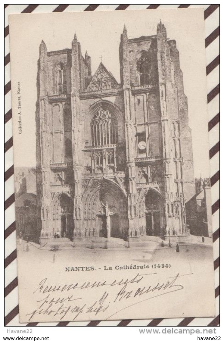 4AF800 NANTES LA CATHEDRALE  2 SCANS Précurseur - Nantes