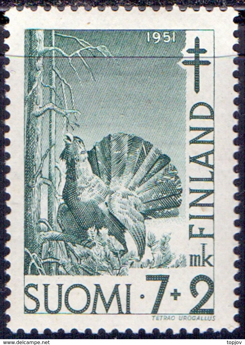 FINLAND - BLACKCOCK - *MNH - 1951 - Peacocks