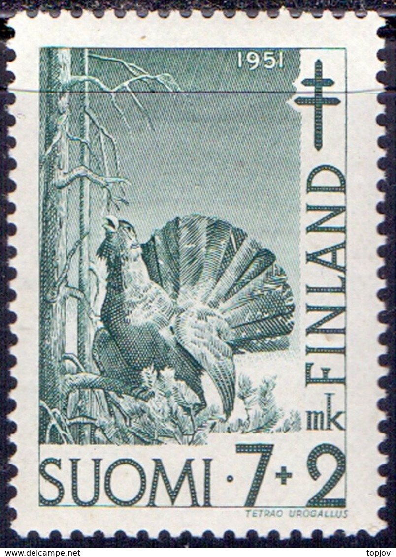 FINLAND - BLACKCOCK - *MNH - 1951 - Paons