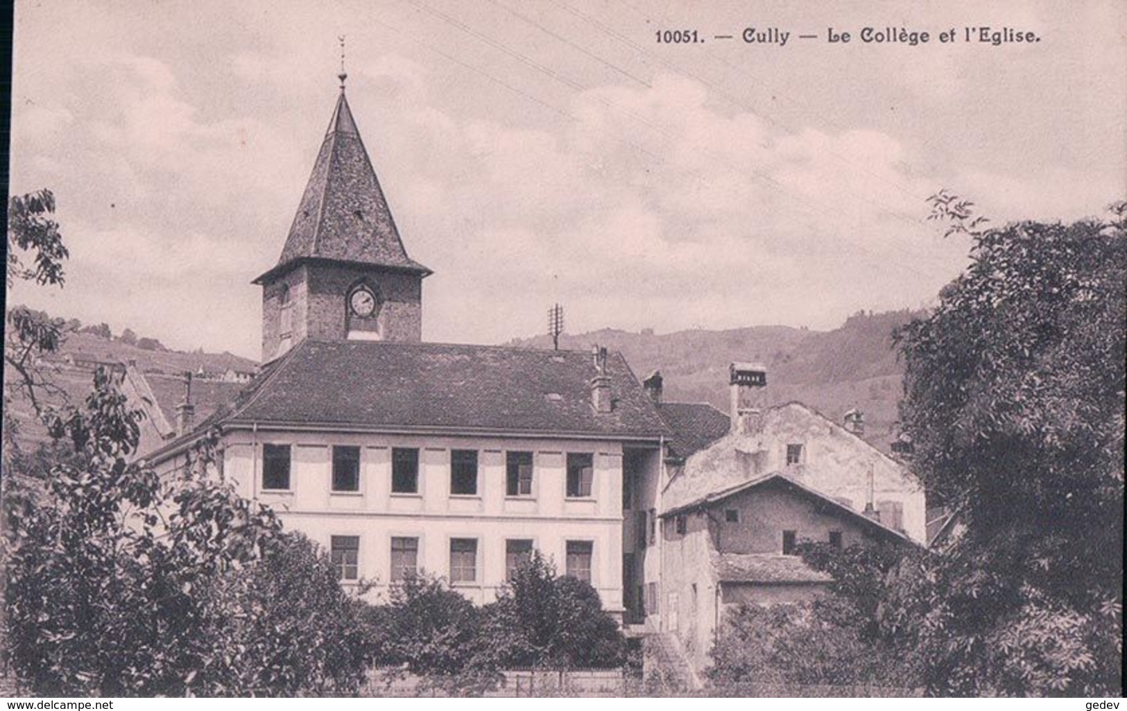 Cully VD, Collège Et Eglise (10051) - Cully