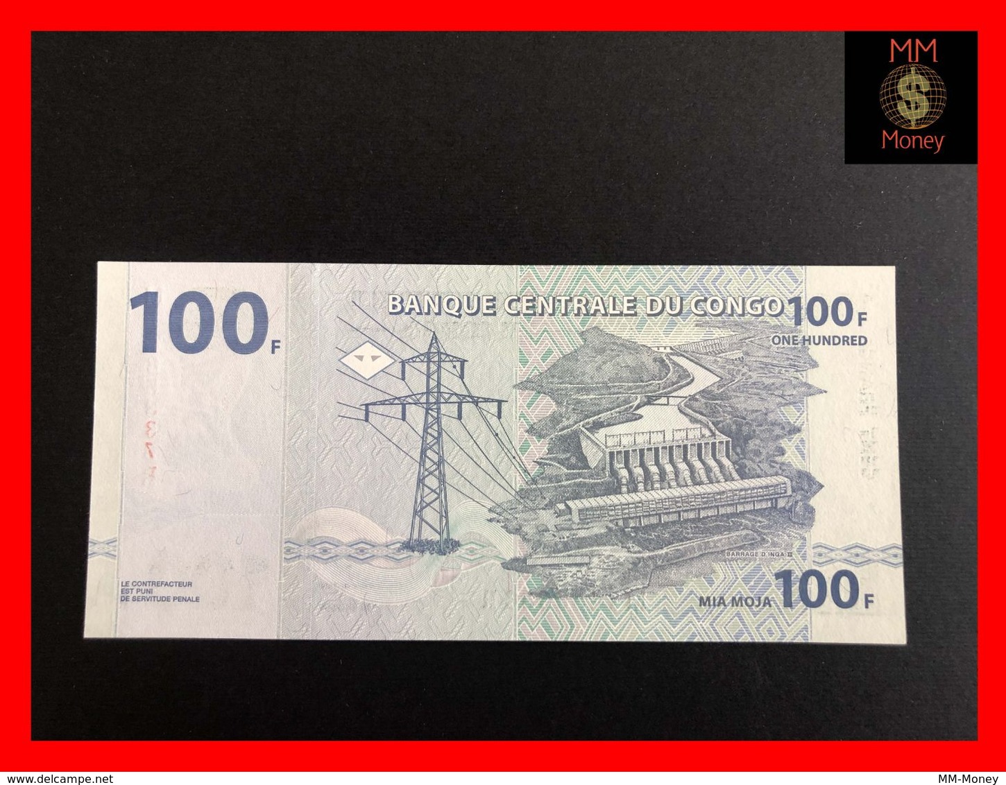 CONGO DEMOCRATIC REPUBLIC  100 Francs  4.1.2000   P. 92 A  Printer HdM  UNC - Democratische Republiek Congo & Zaire