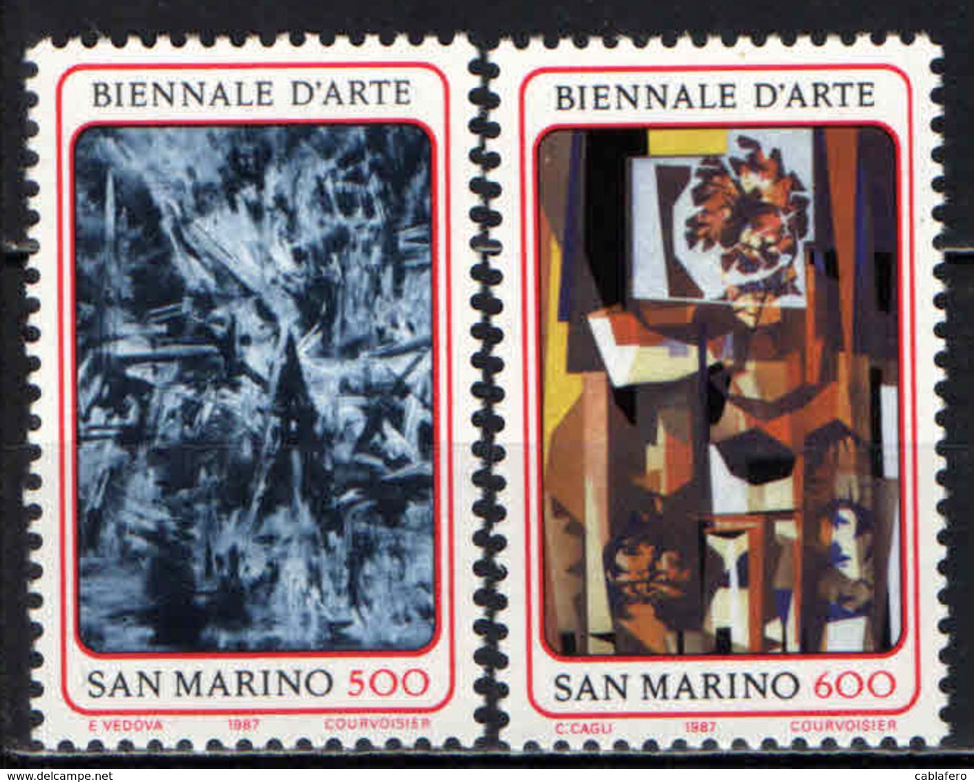 SAN MARINO - 1987 - BIENNALE D'ARTE A SAN MARINO - MNH - Ungebraucht