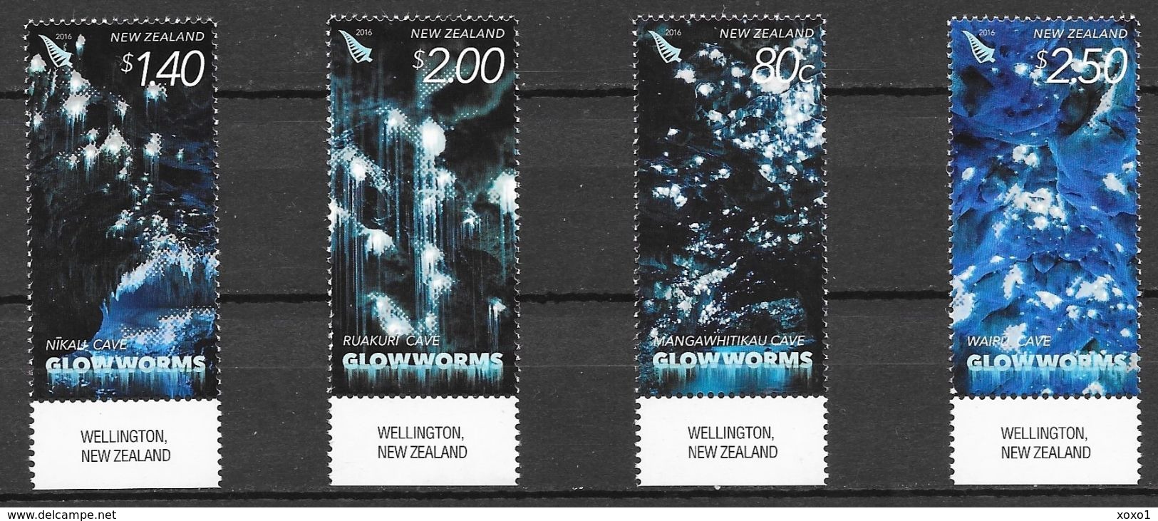 NEW ZEALAND 2016 MiNr. 3316 - 3319  Neuseeland Caves INSECTS Fungus Gnats Glowworms 4v  MNH ** 8.50 € - Neufs