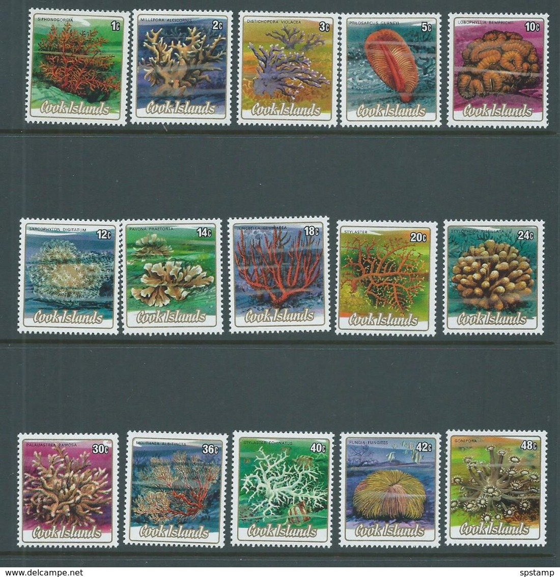 Cook Islands 1984 Marine Life Coral Forms Definitives Short Set Of 15 To 48c MNH - Cook Islands