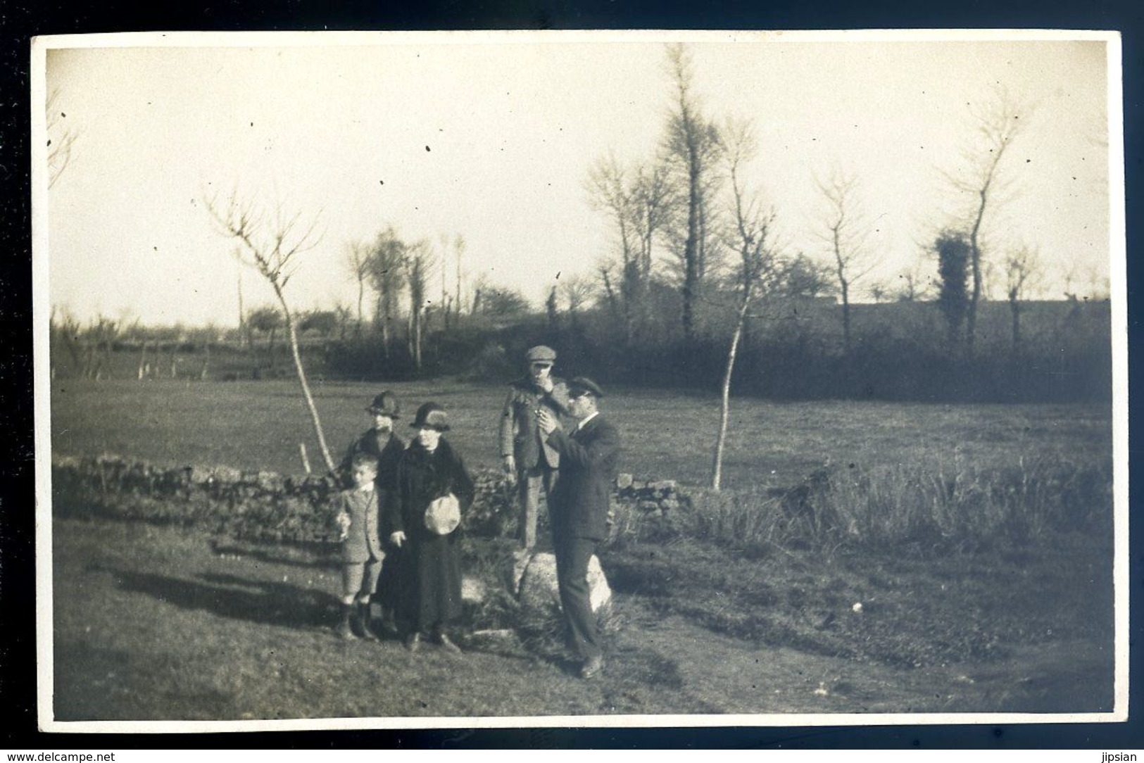 Cpa Carte Photo Du 22 Souvenir De Pâques 13 Avril 1925 -- Route De Plouagat -- Près Châtelaudren       AVR20-172 - Châtelaudren