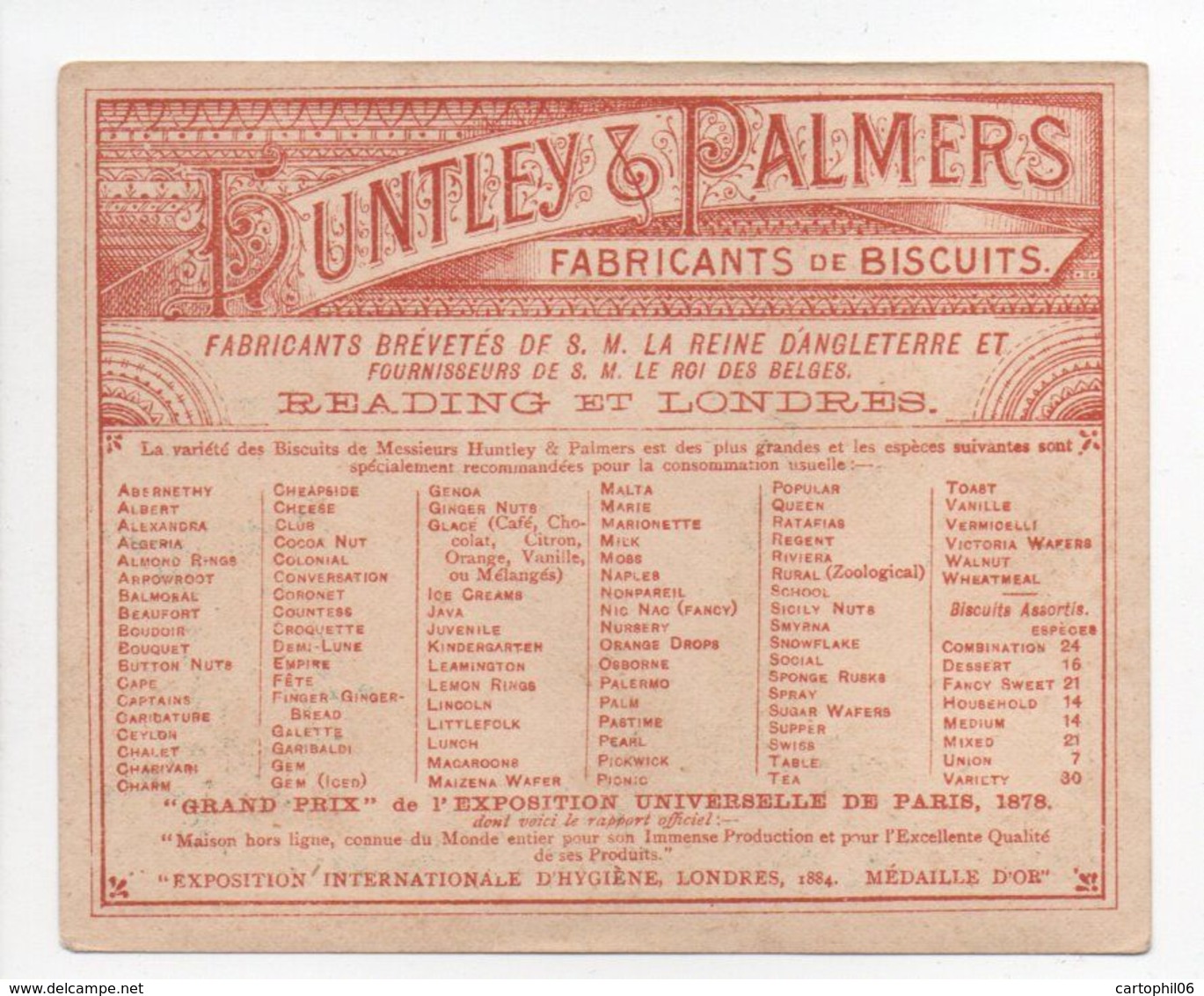 - CHROMO HUNTLEY & PALMERS - FABRICANTS DE BISCUITS - ANGLAIS - - Sonstige & Ohne Zuordnung