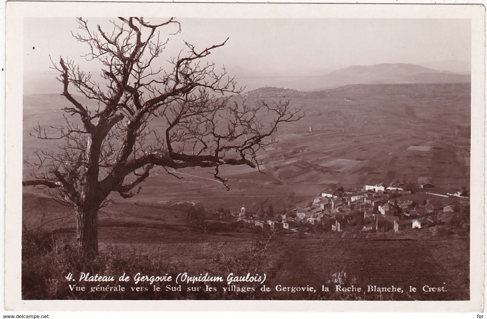 Puy De Dôme : PLATEAU De GERGOVIE : ( Oppidum Gaulois ) Vue Générale Vers Le Sud Sur Les Villages - C.p.s.m. - - Sonstige & Ohne Zuordnung