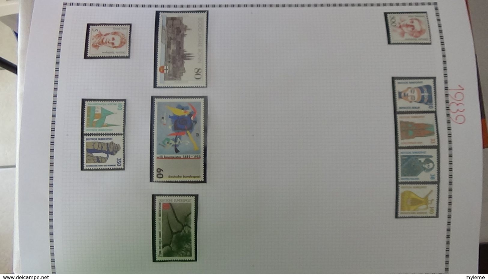 H14 Collection timbres, blocs et carnets ** Allemagne Fédérale de 1980 à 2000