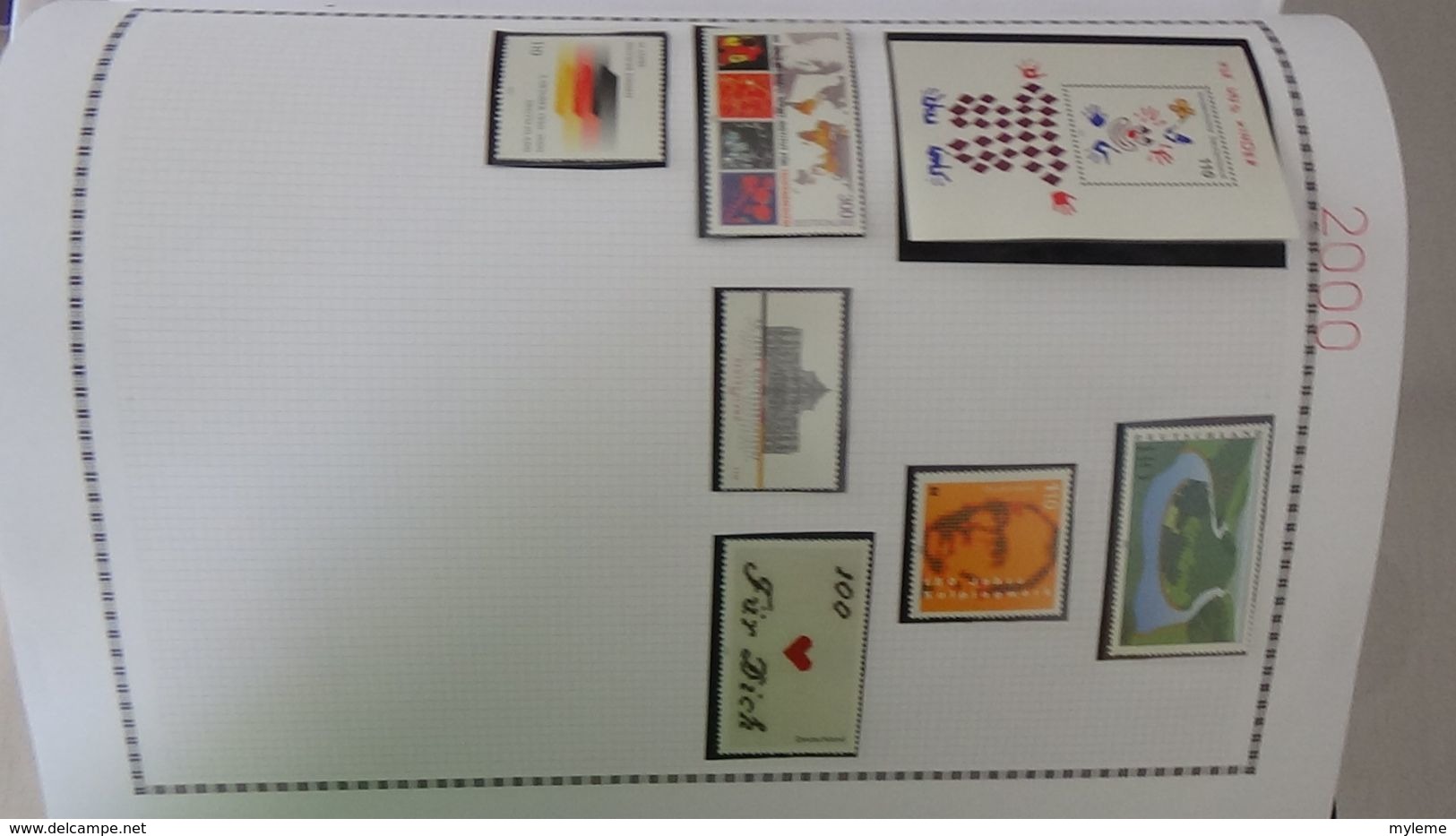 H14 Collection timbres, blocs et carnets ** Allemagne Fédérale de 1980 à 2000