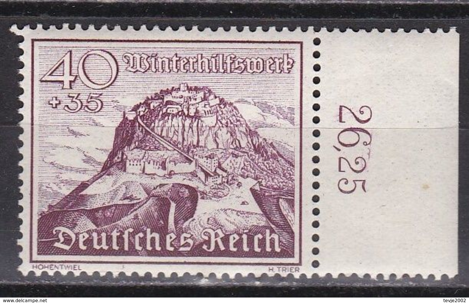 Deutsches Reich 1939 - Mi.Nr. 738 - Postfrisch MNH - Randstück - Nuevos