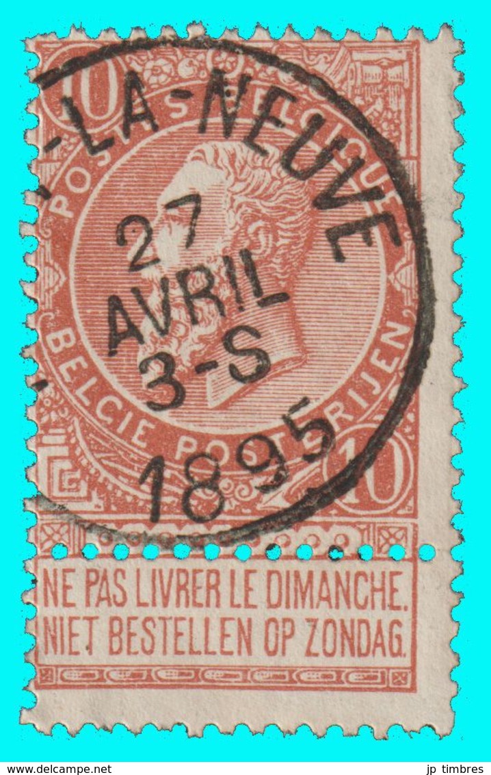 COB N° 57 - B. Oblitération "HABAY-LA-NEUVE" - 1893-1900 Fine Barbe