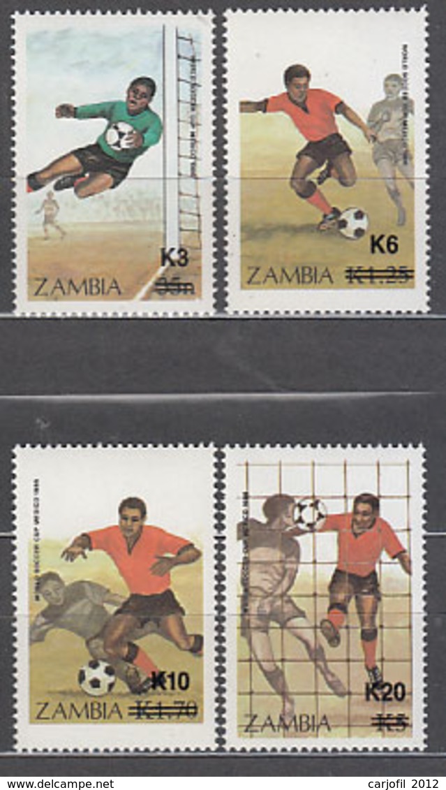 Zambia - Correo Yvert 403/6 ** Mnh   Deportes F�tbol - Zambie (1965-...)