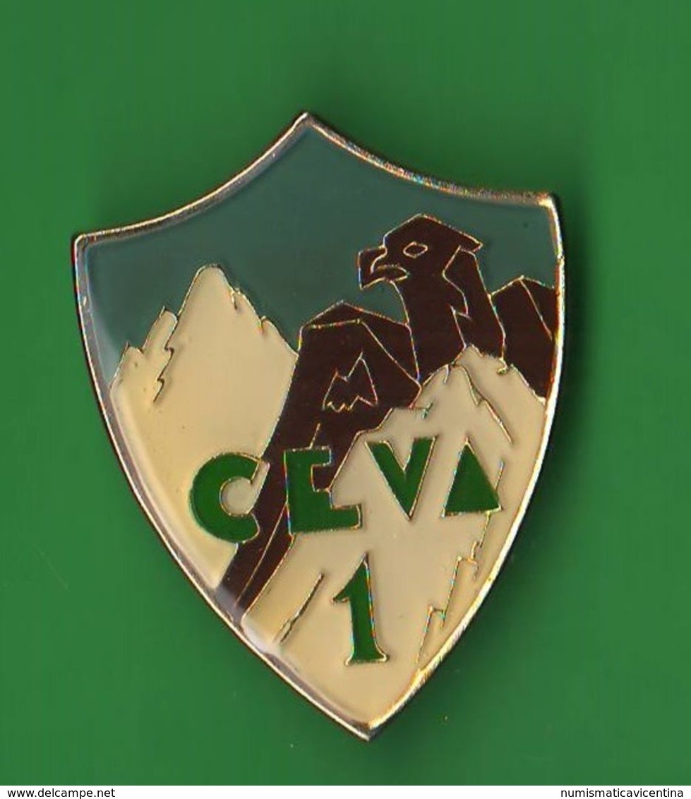 ALPINI CEVA 1° Battaglione Alpino Spilla / Pin Anni 80 - Italie