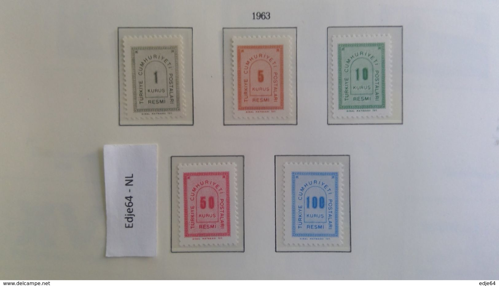 Turkije 1963 Dienstzegels - Official Stamps