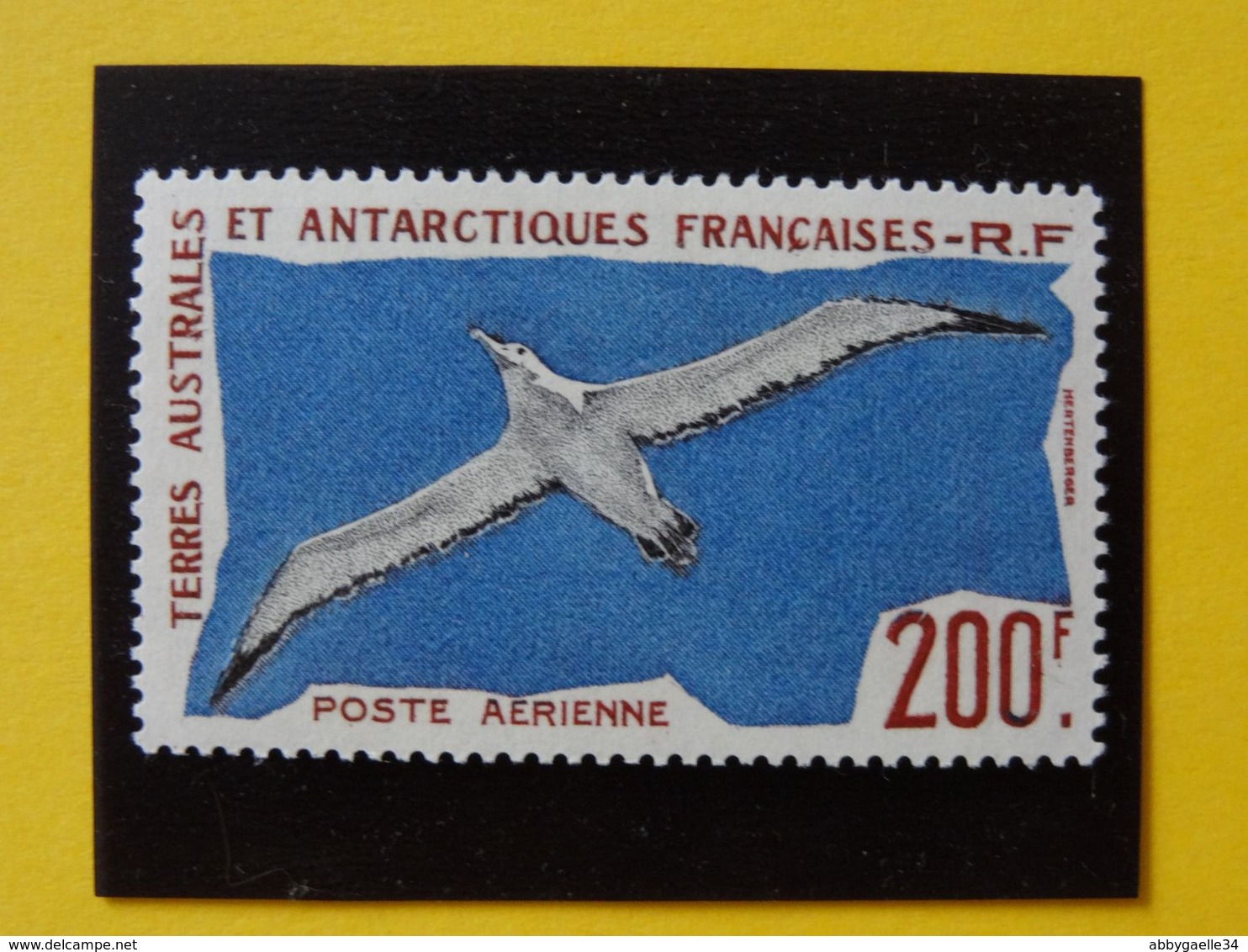 T.A.A.F. N°4 Neuf* Grand Albatros Poste Aérienne Charnière Faune Cote 38€ - Poste Aérienne