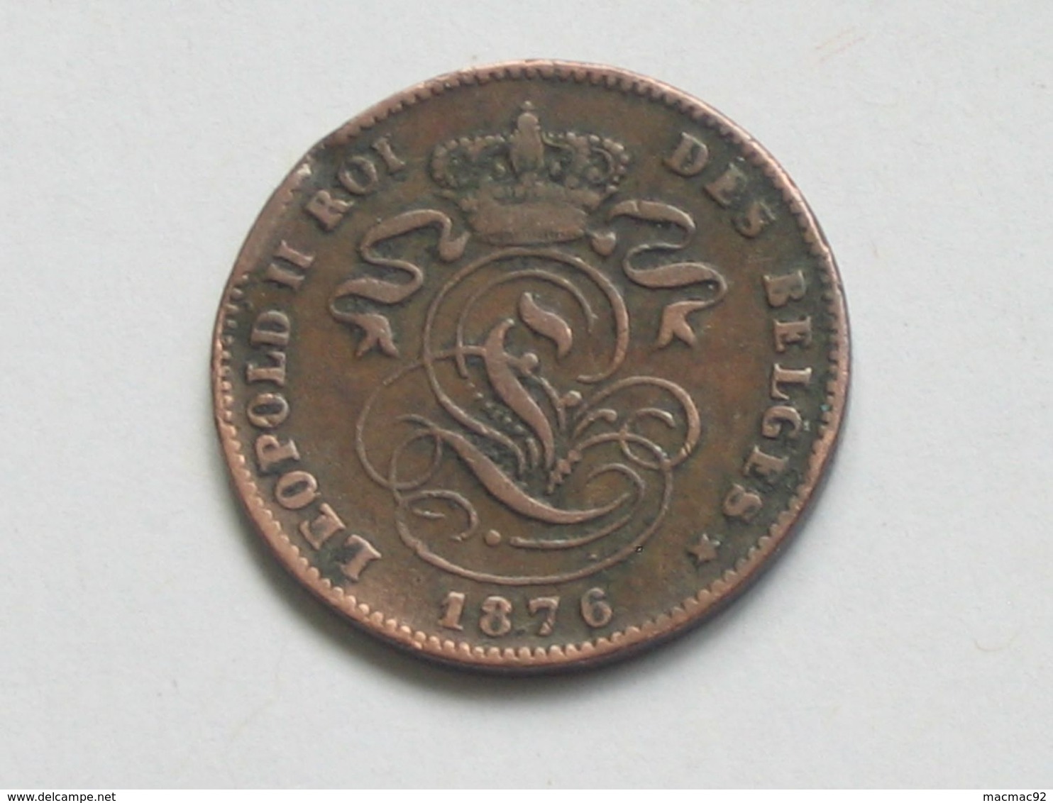 2 Centimes 1876 - Belgique - Léopold II Roi Des Belges  **** EN ACHAT EMMEDIAT **** - 2 Cent