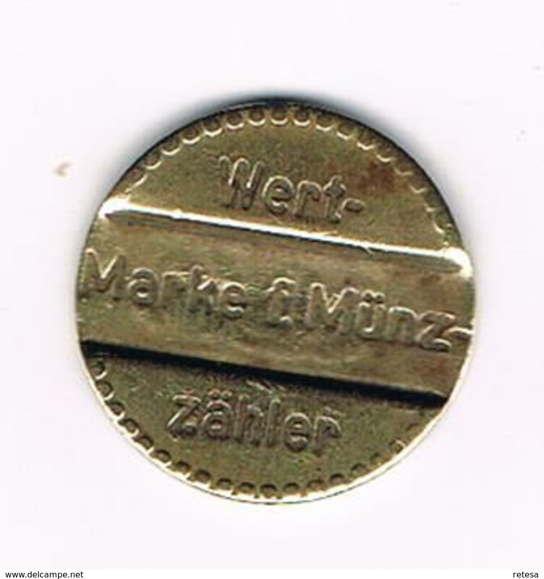 //  TOKEN AEG - WERT-MARKE F. MÜNZ-ZÄHLER - Firma's