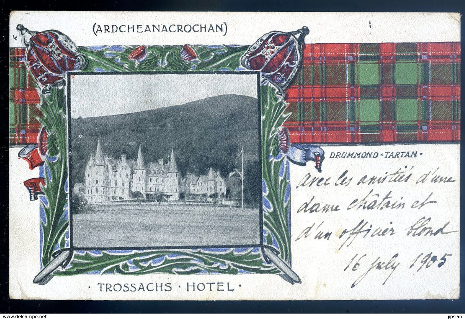 Cpa D' Ecosse Ardcheanacrochan Drummond Tartan Trossachs Hôtel    AVR20-85 - Stirlingshire