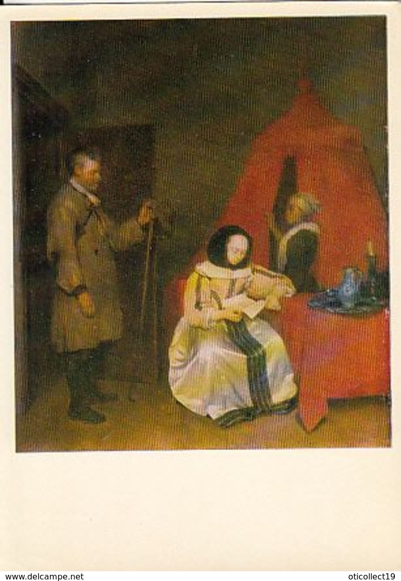 FINE ARTS, PAINTINGS, GERARD TER BORCH- THE MESSAGE - Paintings