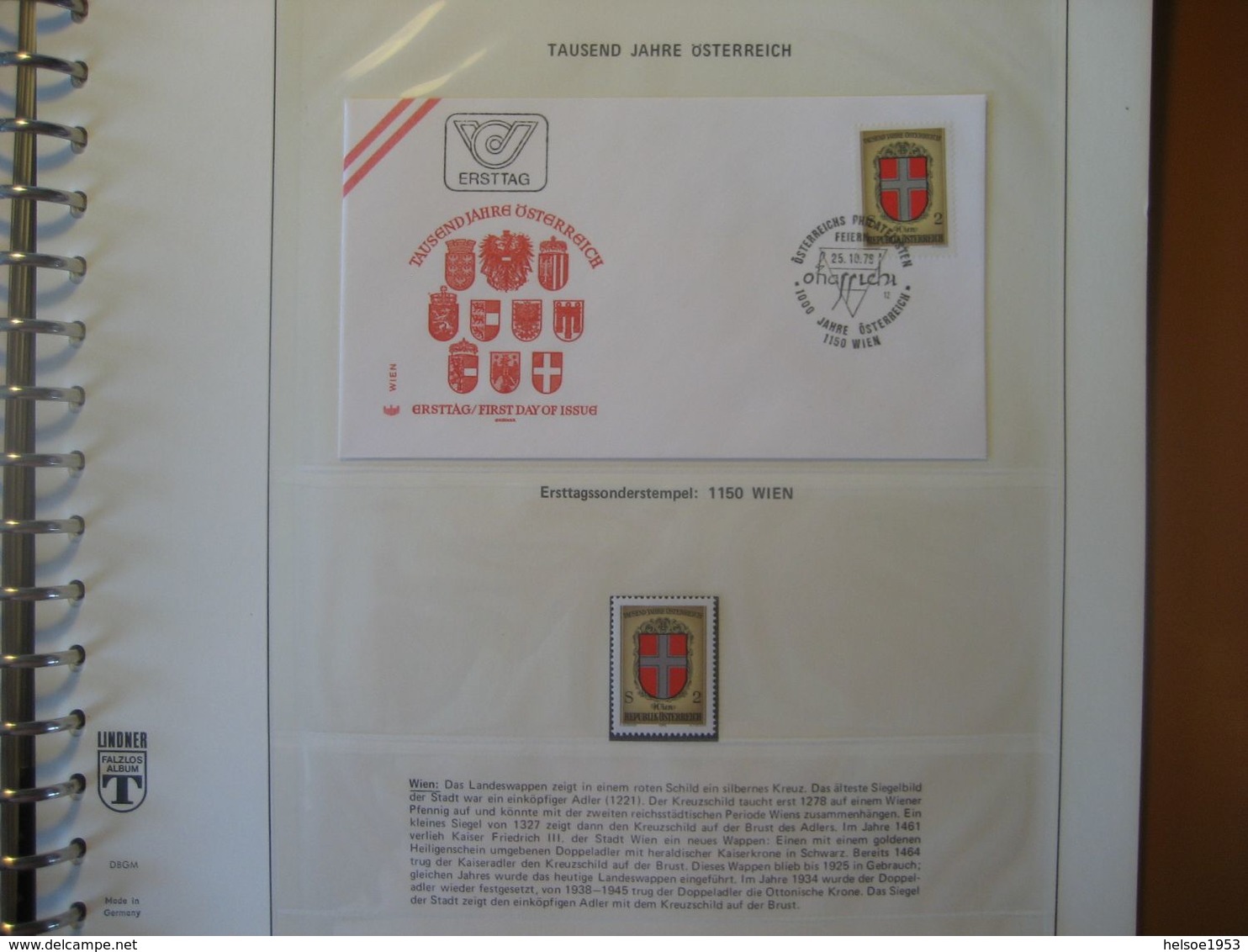 Österreich 1976- 1000 Jahre Österreich dokumentiert in Blocks, Kuverts und Marken mit Sonderstempel aller 9 Bundesländer