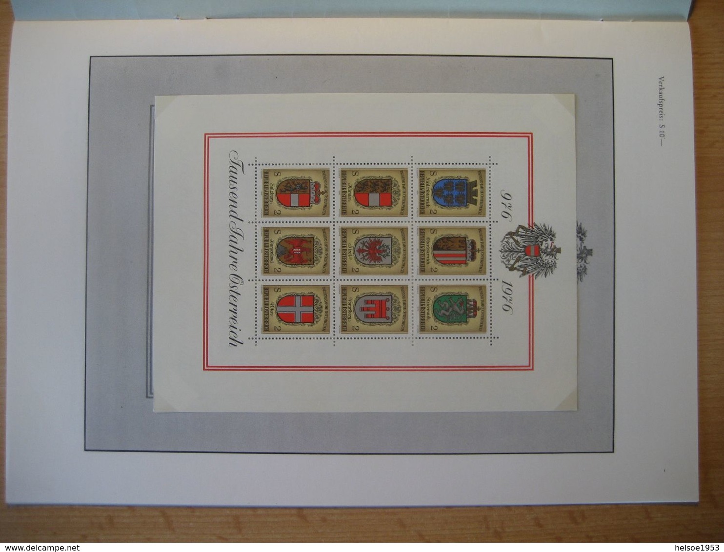 Österreich 1976- 1000 Jahre Österreich dokumentiert in Blocks, Kuverts und Marken mit Sonderstempel aller 9 Bundesländer