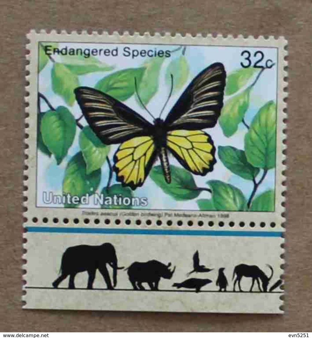 NY98-01 : Nations-Unies (New-York) / Protection De La Nature - Papillon D'or (Troides Aeacus) - Neufs