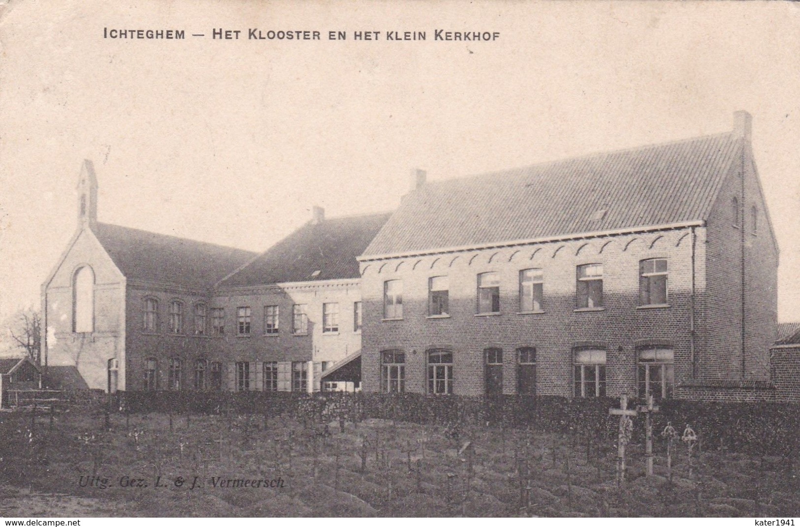 Ichteghem  Het Klooster En Het Klein Kerkhof - Uitg Gezusters Vermeersch - Verzonden 31.03.1913 - Ichtegem