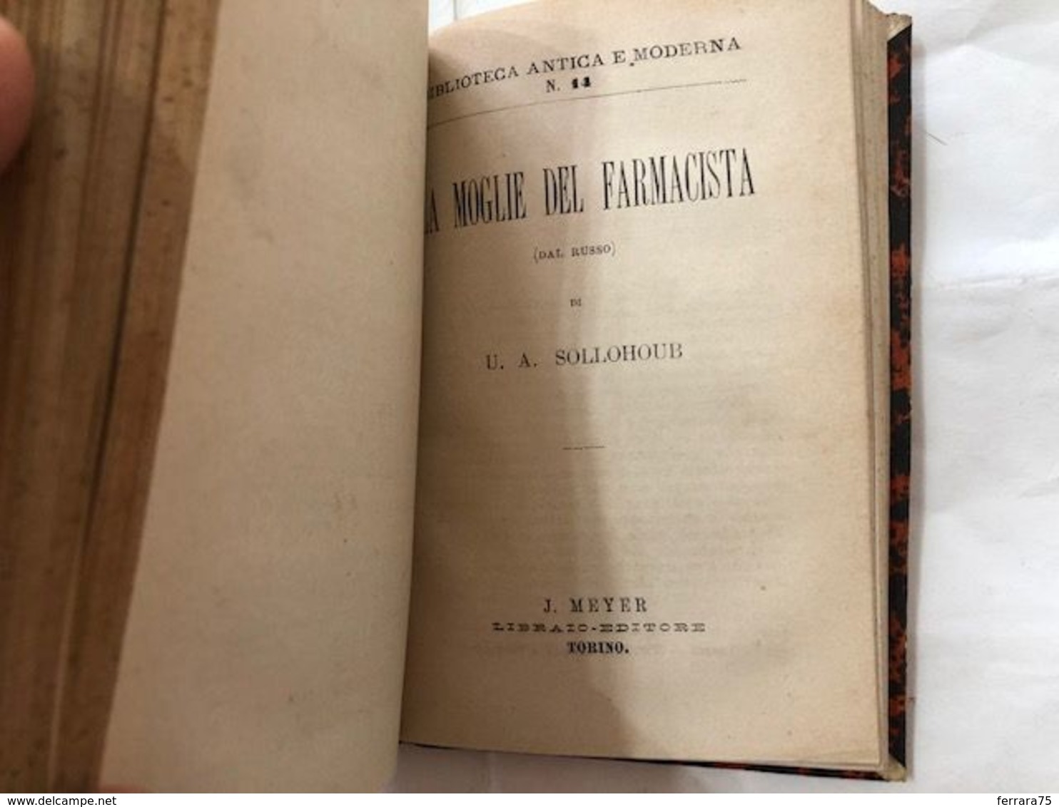 BIBLIOTECA UNIVERSALE POLACCHI E RUSSI MICKIEWICZ TURGHENIEFF LERMONTOFF 1886