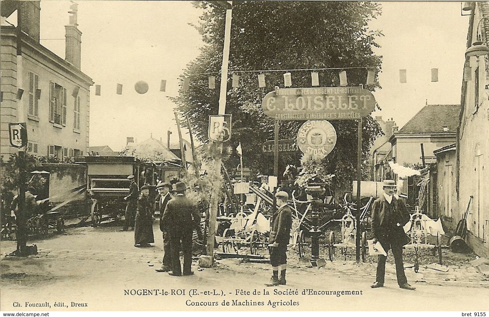 28 NOGENT LE ROI FETE DE LA SOCIETE D ENCOURAGEMENT CONCOURS AGRICOLE LOISELET CONTRUCTEUR D INSTRUMENTS AGRICOLES - Nogent Le Roi