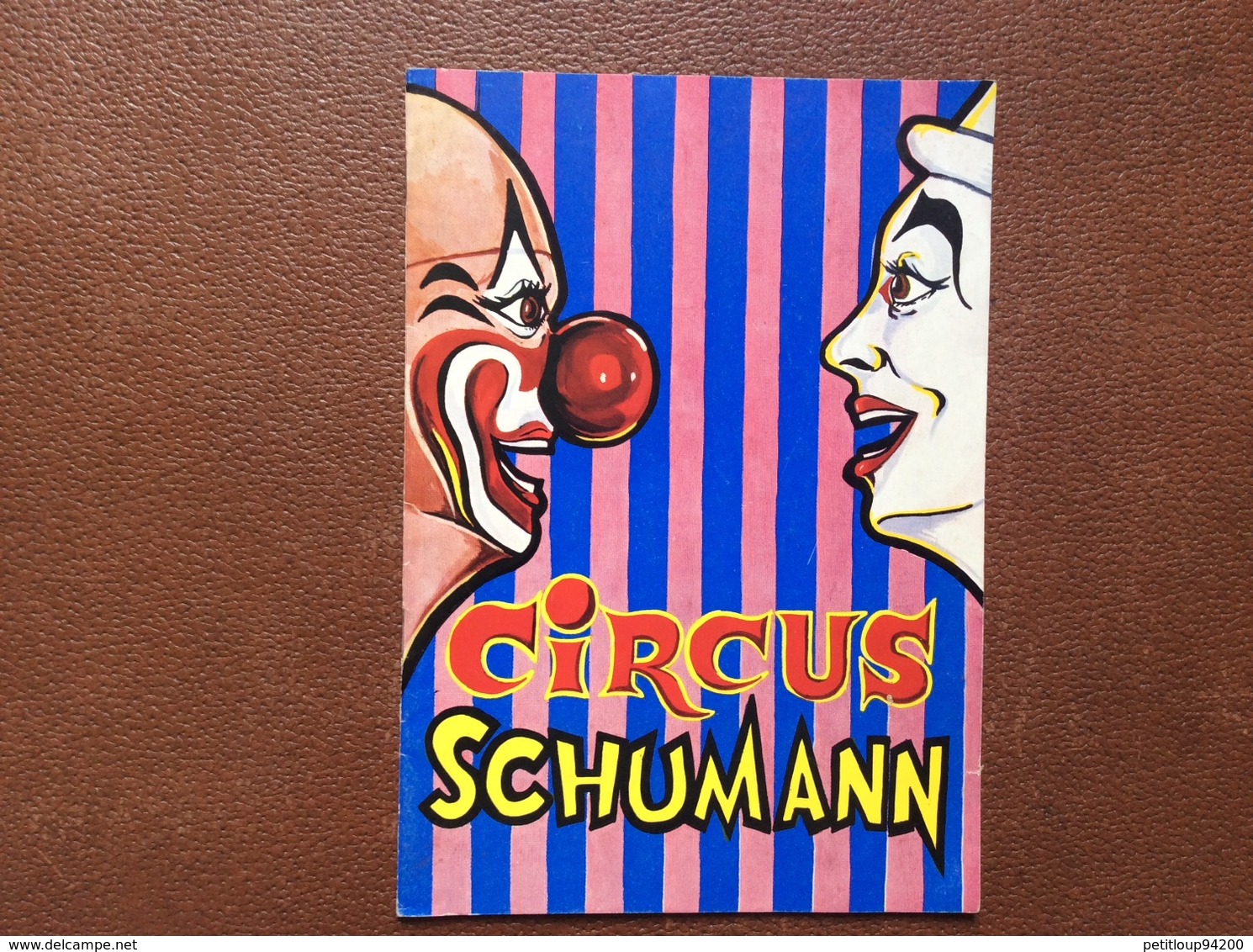 PROGRAMME CIRQUE  CIRCUS SCHUMANN  DANEMARK DANMARK  Année 1962 - Programmi