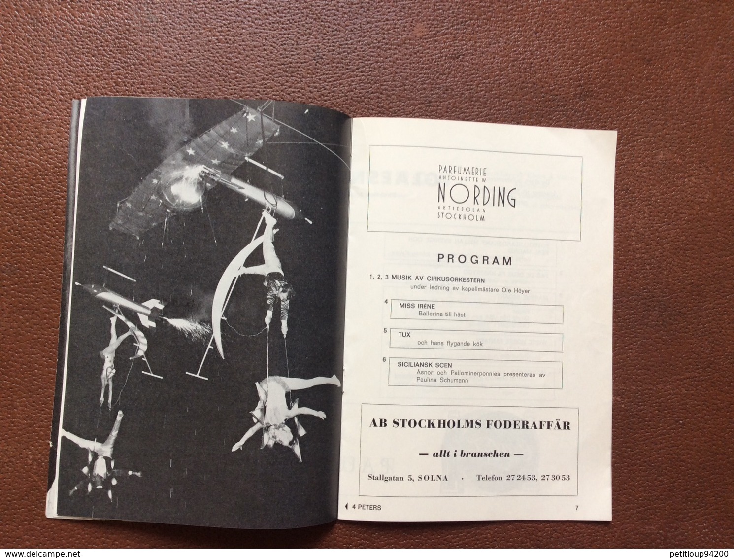 PROGRAMME CIRQUE  CIRCUS SCHUMANN  DANEMARK DANMARK  Année 1962 - Programmi