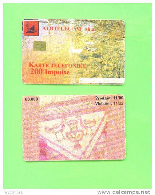 ALBANIA - Chip Phonecard/Ducks And Roman Mosaic/60,000 Issue * - Albanie