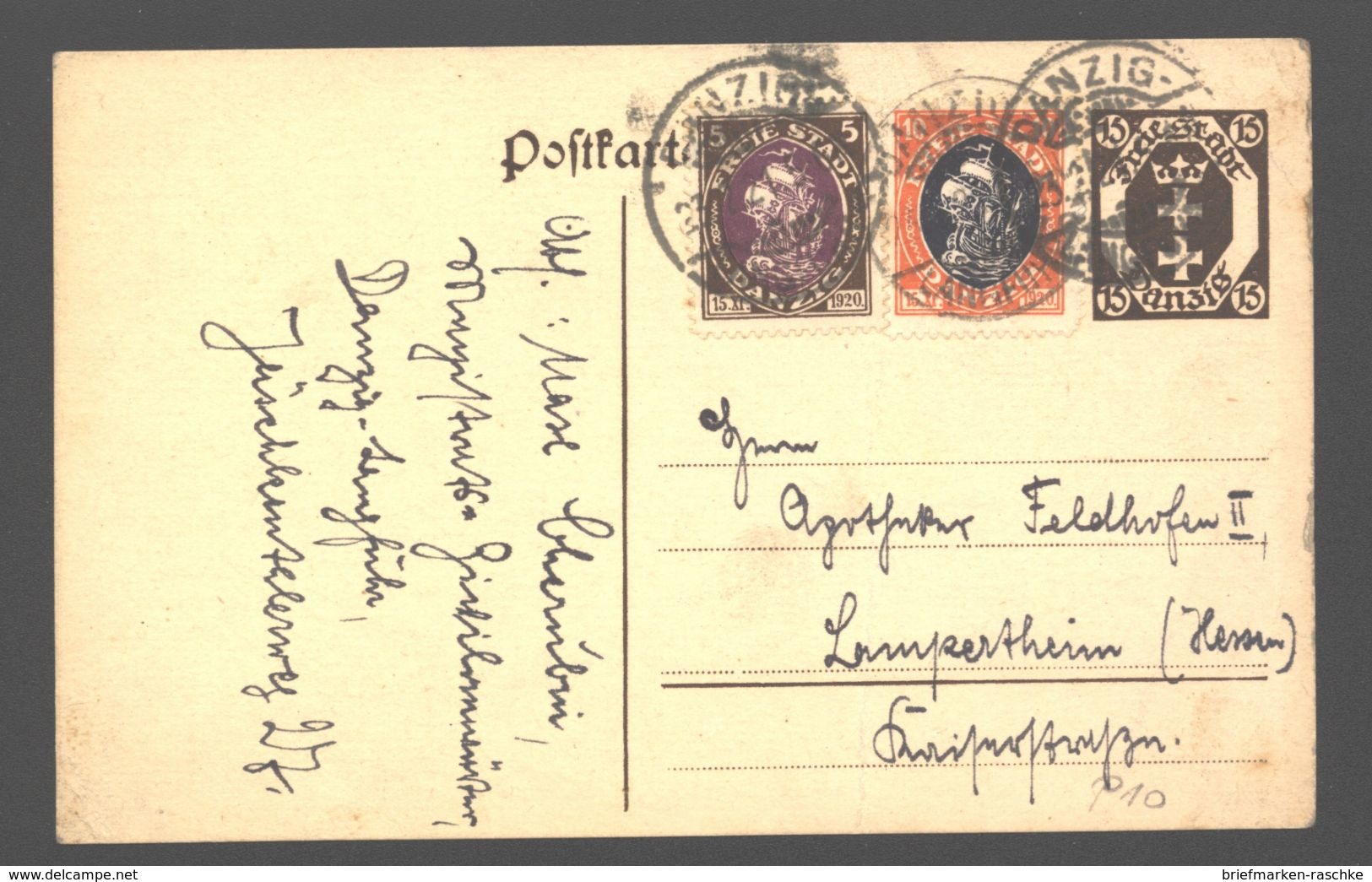 Danzig,P10  (207) - Postal  Stationery