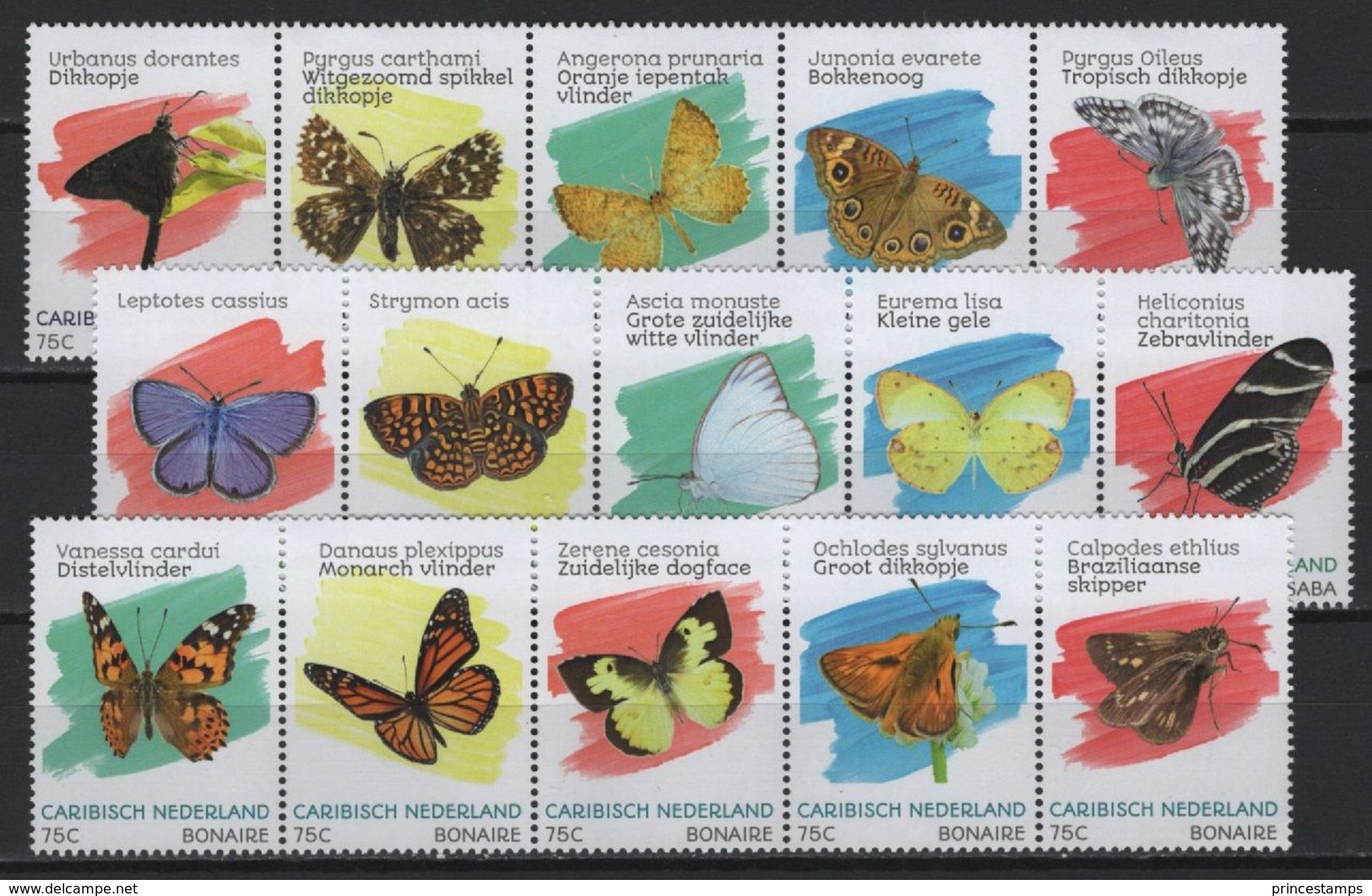 Dutch Caribbean (2020) - Set - /  Butterflies - Butterfly - Papillon - Insects - Vlinders - Farfalle