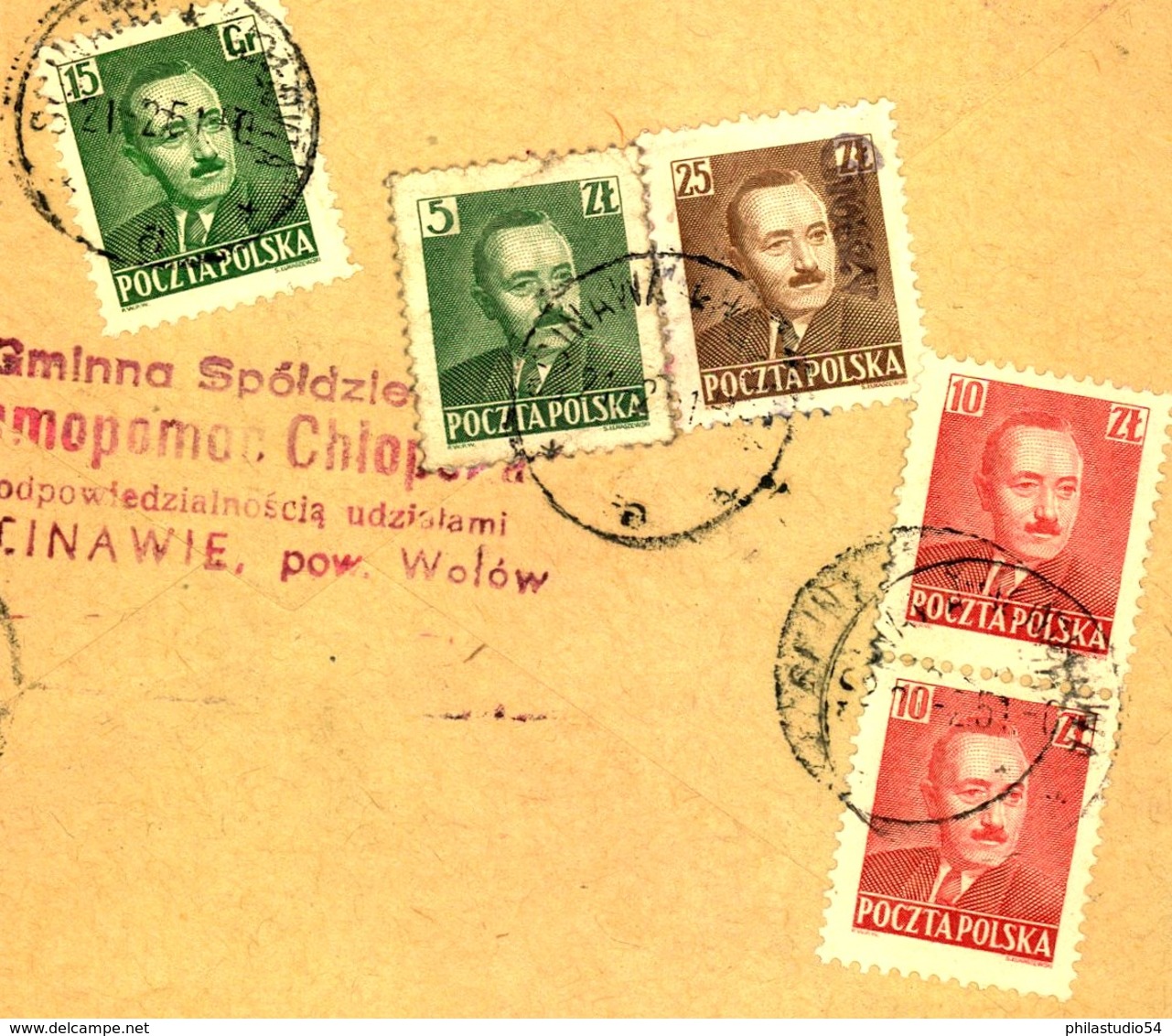 1951, Registered Letter From "SCINAWIE" Franked With "GROSZY" Impdrints And Old Currency - Altri & Non Classificati