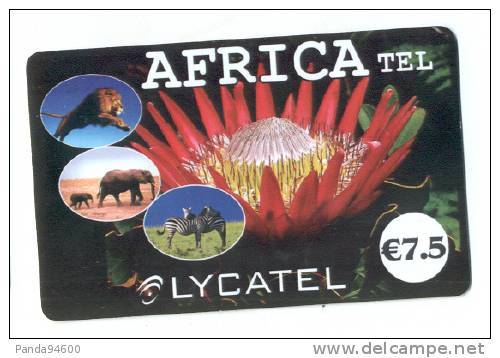 France Africa Lycatel 7.50 Euros Animaux Africains - Jungle