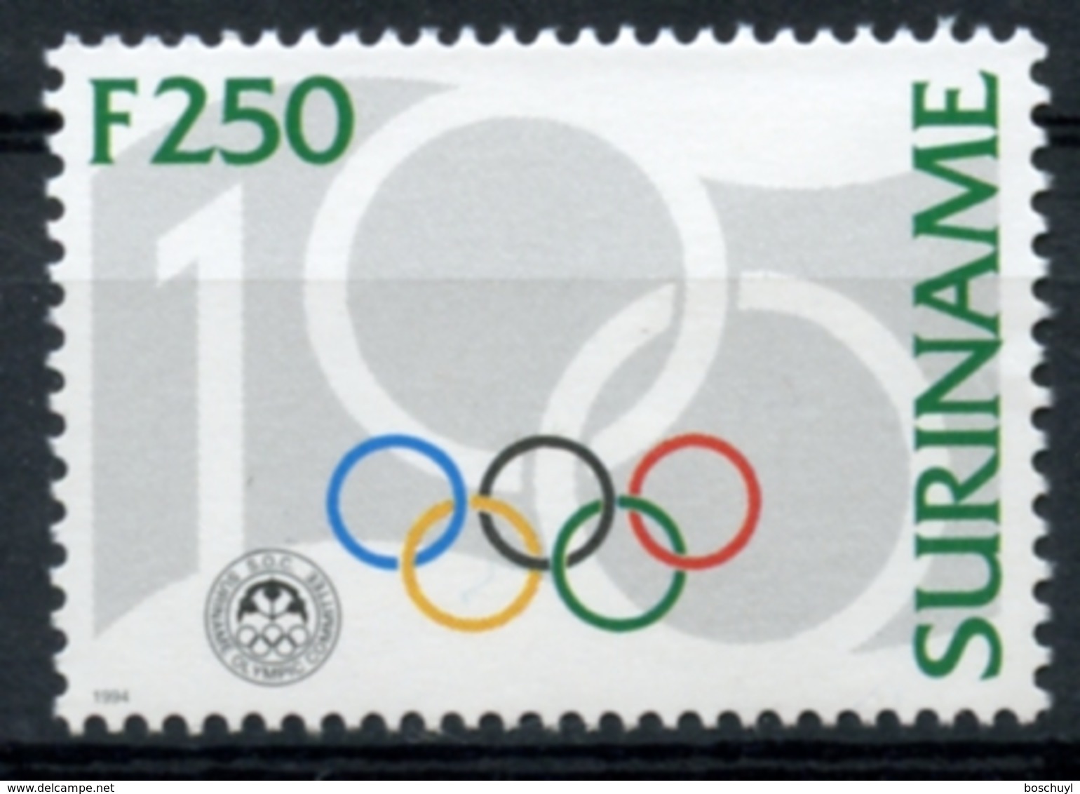 Suriname, 1994, Centenary Of The International Olympic Committee, IOC, MNH, Michel 1477 - Surinam