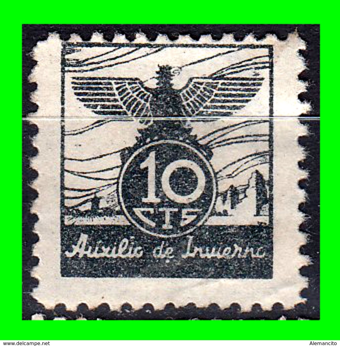 10 CENTIMOS AUXILIO DE INVIERNO ESPAÑA AÑO 1937 - Kriegssteuermarken
